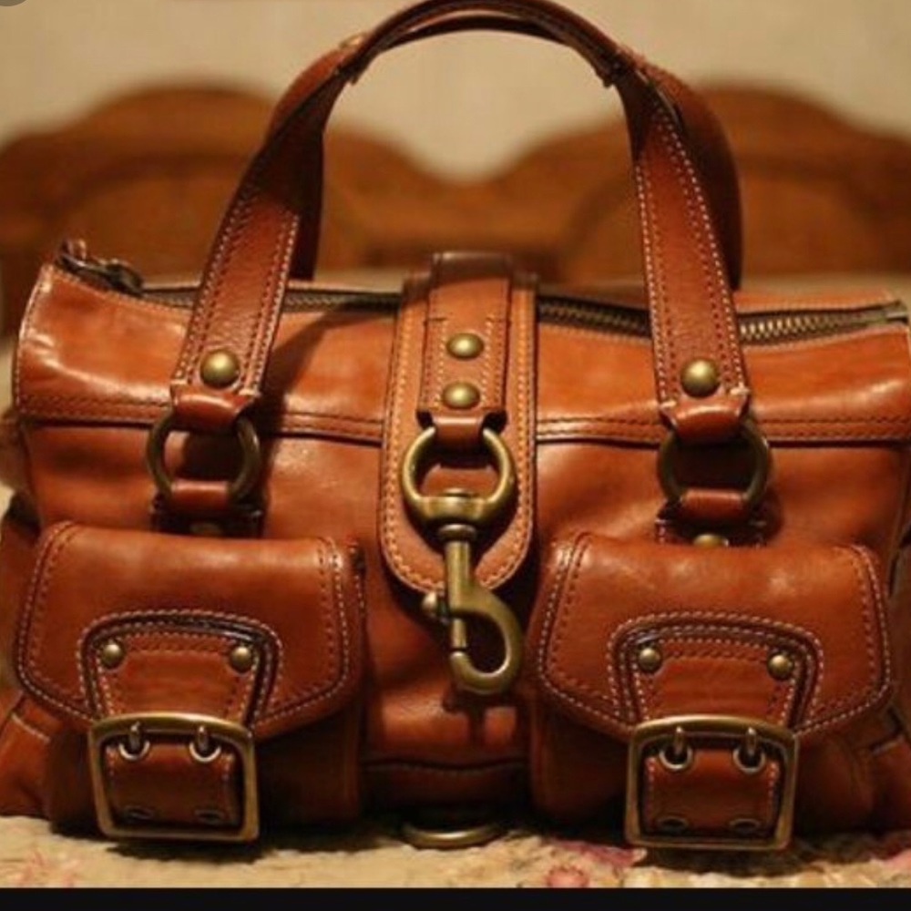 LEGACY COACH  WHISKEY VACHETTA BAG